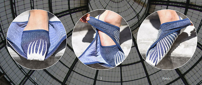 Furoshiki - giày quấn kiểu Nhật gây 'sốt'