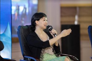 Doanh nhân Thái Vân Linh chia sẻ tại sự kiện "Meet The Sharks"