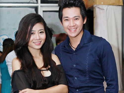 Mai Phương và bố của con gái cô - nam ca sĩ Phùng Ngọc Huy