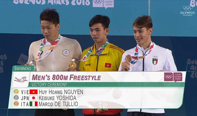 Huy Hoàng giành HCV Olympic trẻ 2018