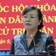 Bà Nguyễn Thị Quyết Tâm phát biểu tại hội nghị tiếp xúc cử tri ẢNH: TRUNG HIẾU