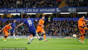 Giroud (số 18) rực sáng khi cùng Chelsea "bắt nạt" PAOK ở Stamford Bridge