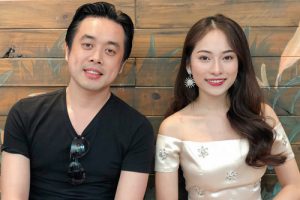 Dương Khắc Linh bên bạn gái - ca sĩ Ngọc Duyên.