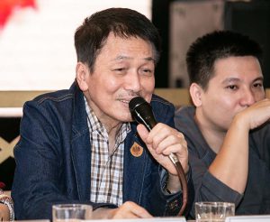 Nhạc sĩ Phú Quang trong buổi họp báo giới thiệu liveshow "Trong miền ký ức".