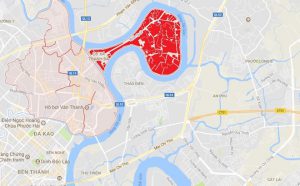 Vị trí bán đảo Thanh Đa - Bình Quới, TP.HCM