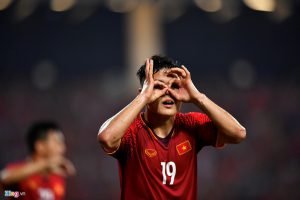 Quang Hải trưởng thành vượt bậc so với độ tuổi nhờ được thi đấu nhiều. Ảnh: Thuận Thắng.