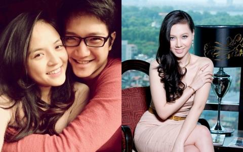 Chí Nhân và Thu Quỳnh ngày còn là vợ chồng (ảnh trái) và MC Minh Hà - bạn gái hiện tại của nam diễn viên