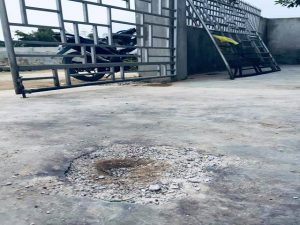 Hiện trường vụ việc.