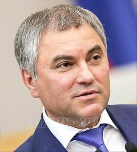Chủ tịch Duma Quốc gia Nga Vyacheslav Viktorovich Volodin. Ảnh: TTXVN phát