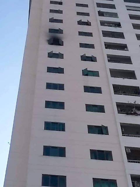 Căn hộ tầng 14 chung cư nơi xảy ra hỏa hoạn
