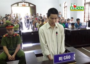 Trần Anh Tiến bị tuyên phạt tù chung thân vì hành vi giết vợ. Ảnh: Bá Hiển