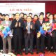 Lãnh đạo tỉnh Hà Tĩnh tặng hoa chúc mừng lãnh đạo Học viện và CLB bóng đá xia măng Xuân Thành Hà Tĩnh.