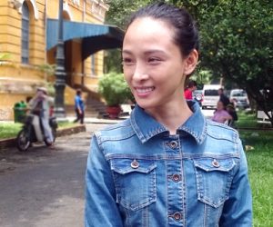 Phương Nga trong lần lên tòa sau khi được tại ngoại. Ảnh: Bình Nguyên.