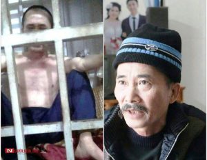 Hình ảnh đối lập của ông Năm trong khi đang bị nhốt trong "chuồng cọp" và sau khi được giải cứu trả tự do.