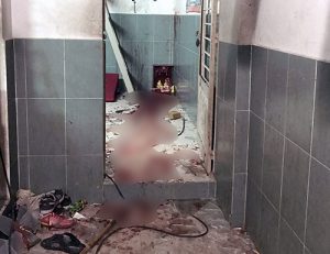 Căn phòng trọ nơi 4 người bị chém. Ảnh: Quế Biên.