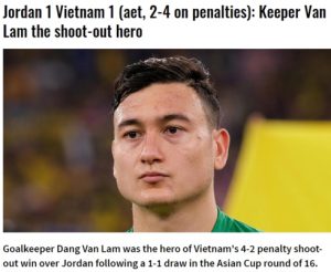 Văn Lâm được gọi là người hùng của ĐT Việt Nam ở trận thắng Jordan.