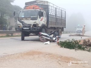 Hiện trường vụ tai nạn. Ảnh: Nguyễn Trần.