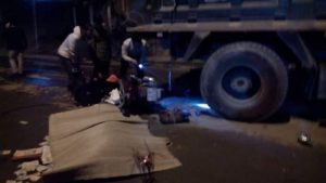 Hiện trường vụ tai nạn.