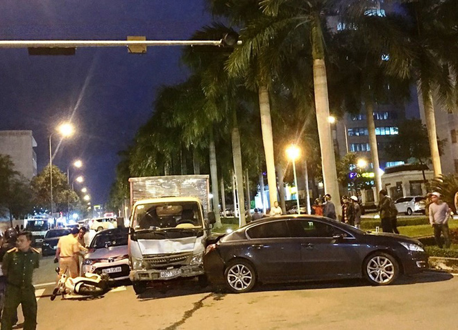 Hiện trường vụ tai nạn. Ảnh: H.H.