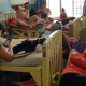Bệnh nhân sởi điều trị tại Bệnh viện Bệnh Nhiệt đới ngày 14/1. Ảnh: Lê Phương.