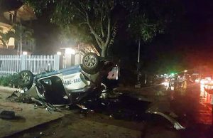 Hiện trường vụ tai nạn. Ảnh: Khánh Hương.