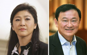 Hai cựu thủ tướng Thái Lan - Yingluck và Thaksin Shinawatra. Ảnh: Reuters