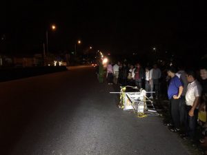 Hiện trường vụ tai nạn.