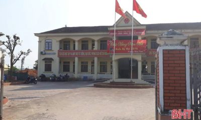 Trụ sở UBND xã Kỳ Phong - nơi công chức tư pháp Nguyễn Văn Sâm công tác.