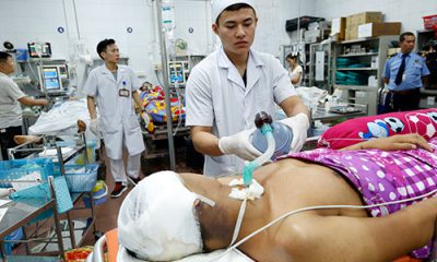 Nhiều ca nhập viện trong dịp Tết tại Bệnh viện Việt Đức do đánh nhau, liên quan đến bia rượu. ảnh Dương Ngọc