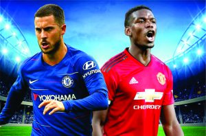 Chelsea của Hazard được đánh giá cao hơn M.U của Pogba ở trận đấu này