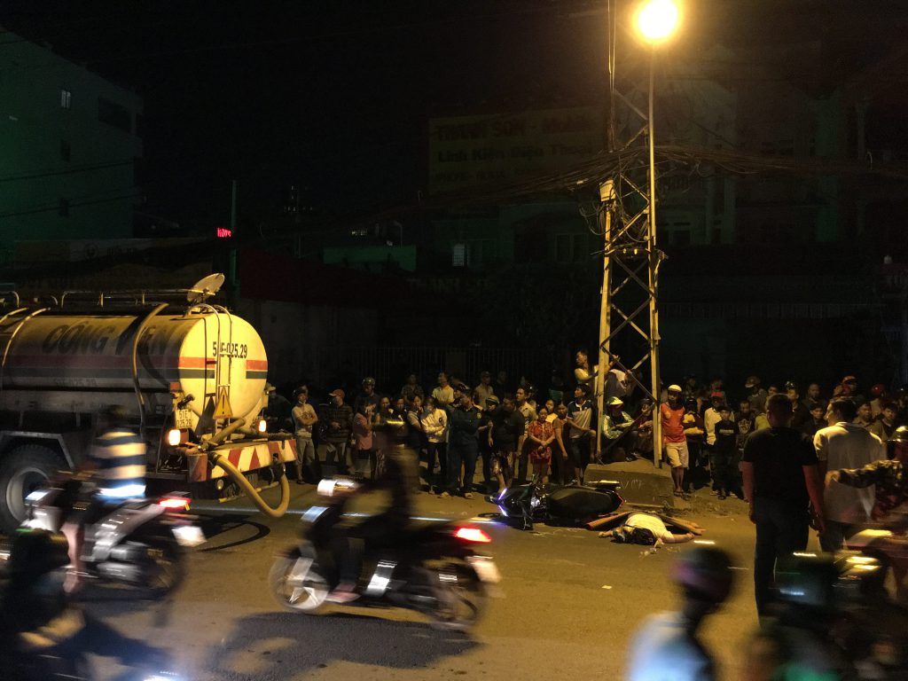 Hiện trường vụ việc. Ảnh: C.P