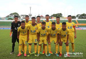 Đội hình U15 SLNA năm 2018. Ảnh: Báo Nghệ An.