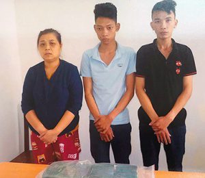 Các đối tượng tại cơ quan công an (Ảnh công an cung cấp)