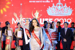 Phan Ngọc Quý, sinh viên Khoa Luật - Quan hệ Quốc tế đã xuất sắc đạt giải hoa khôi Miss UEF 2019
