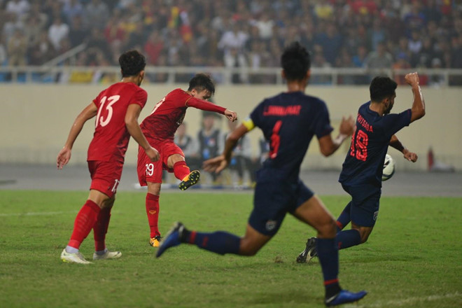 Quang Hải chơi rất hay trong chiến thắng 4-0 trước U23 Thái Lan tại vòng loại U23 châu Á 2020.