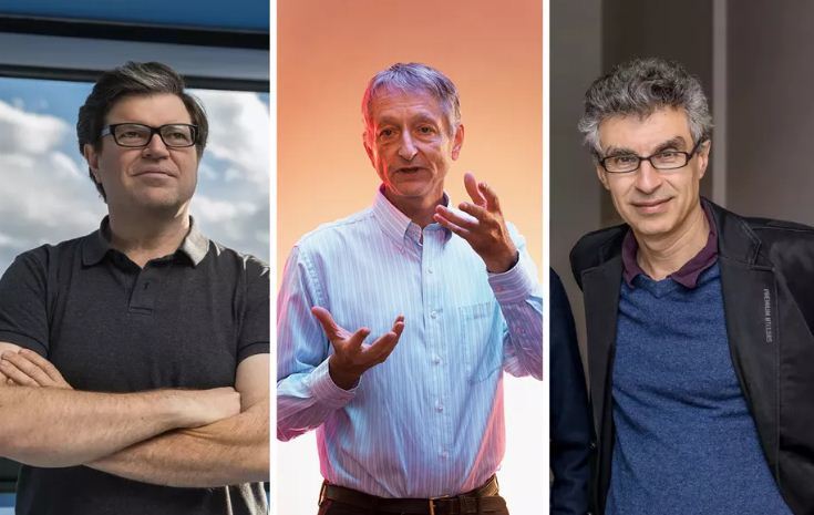 Ba nhà khoa học Yoshua Bengio, Geoffrey Hinton và Yann LeCun được mệnh danh là bố già AI.
