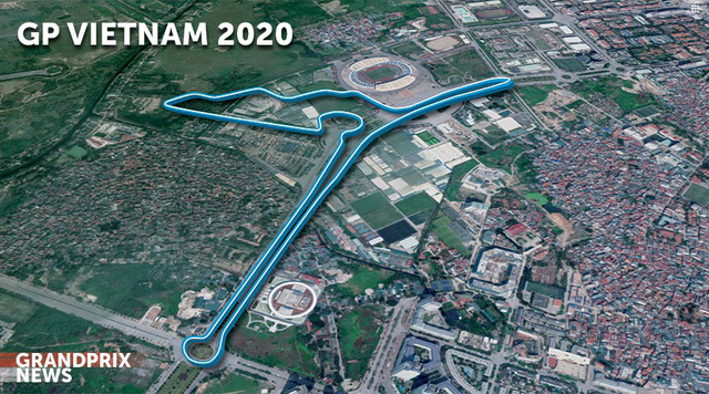 Mô hình đường đua F1 tại Hà Nội (sát sân vận động Quốc gia Mỹ Đình)