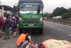 Hiện trường vụ tai nạn giao thông