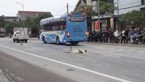 Hiện trường vụ tai nạn.