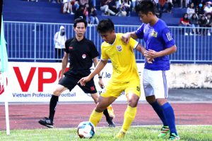 Văn Nam, cầu thủ ghi bàn thắng duy nhất trận đấu cho Hồng Lĩnh Hà Tĩnh