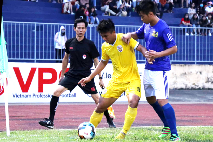 Văn Nam, cầu thủ ghi bàn thắng duy nhất trận đấu cho Hồng Lĩnh Hà Tĩnh