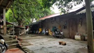 Dãy nhà cấp 4 nơi gia đình cháu Ng. thuê trọ