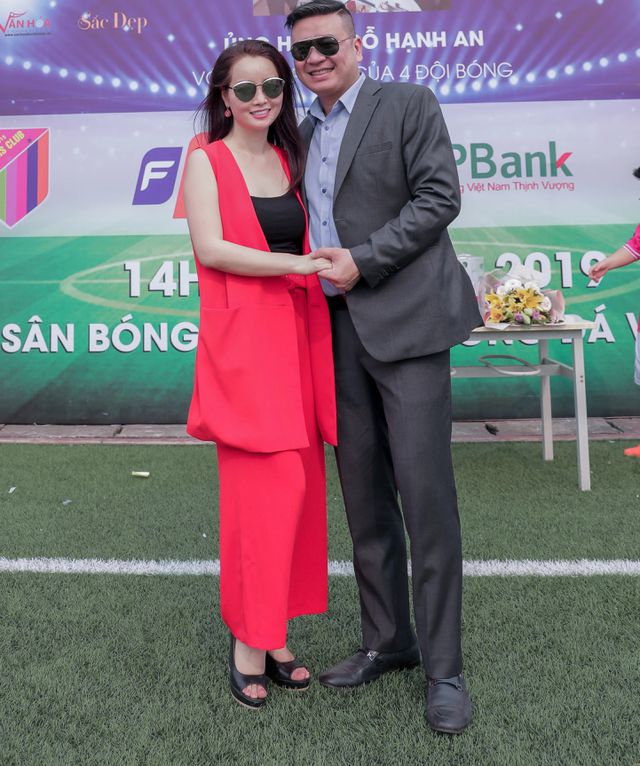 Diễn viên Mai Thu Huyền và diễn viên Ngô Quyết Thắng.
