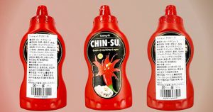 Những chai tương ớt Chinsu của Công ty Masan Việt Nam tại thị trường Nhật Bản.Ảnh: www.city.osaka.lg.jp