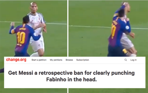 CĐV Liverpool kiến nghị UEFA phạt nguội Messi