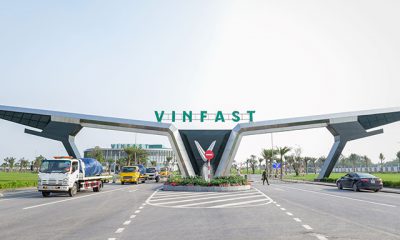 Hiện nhà máy sản xuất xe buýt điện VinFast đang trong quá trình xây dựng và lắp đặt hệ thống nhà xưởng.