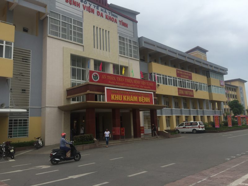 Bệnh viện đa khoa tỉnh Hà Tĩnh, nơi xảy ra sự việc. Ảnh PV
