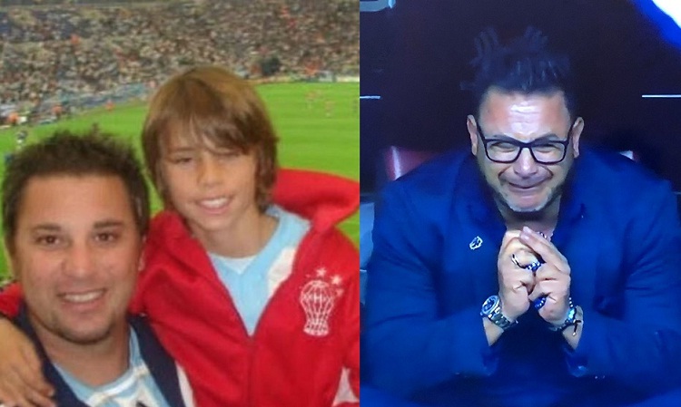 Antonio Mohamed bật khóc khi thực hiện được lời hứa với con trai: Giúp Monterrey vô địch. Ảnh: Twitter.