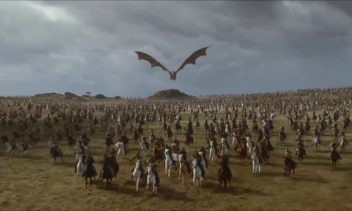 Daenerys cưỡi rồng xung trận trong mùa bảy Game of Thrones