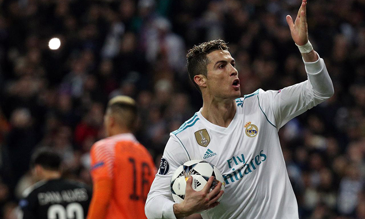 Ronaldo đạt thành tích ghi bàn tốt nhất sự nghiệp khi khoác áo Real. Ảnh: Reuters.